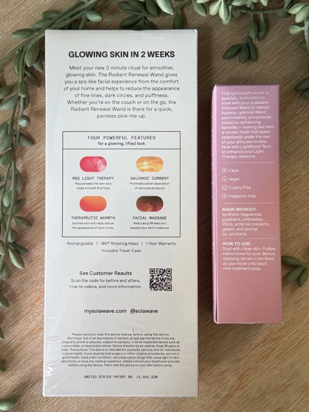 Solawave Radiant Renewal 4-in-1 Skincare Wand + LightBoost Serum 1.7oz/50ml NIB - Picture 3 of 8